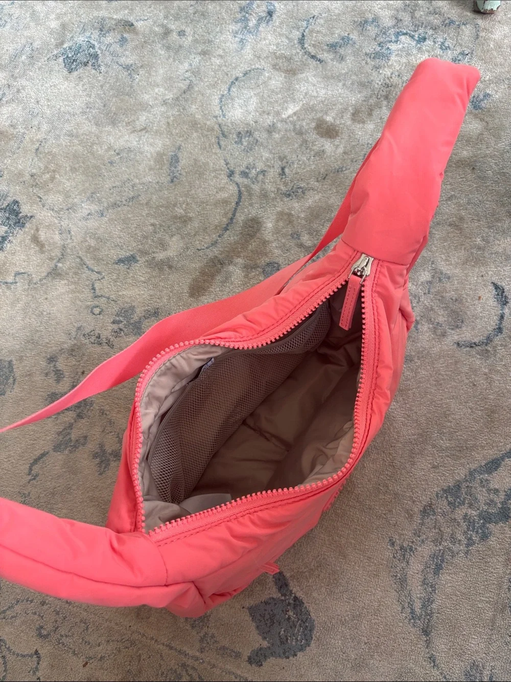 Athleta Coral Quilted Shoulder Bag in Pink